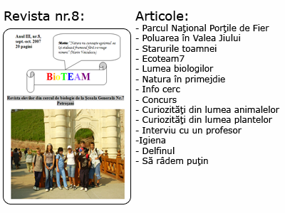 Revista nr 8 BioTEAM Petrosani