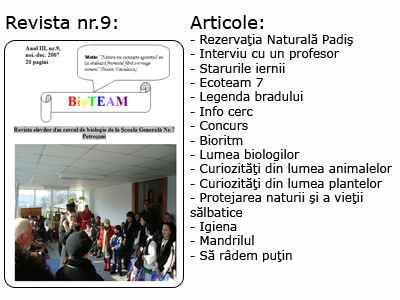 Revista nr 9 BioTEAM Petrosani