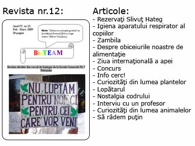 Revista nr 12 BioTEAM Petrosani