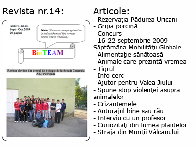Revista nr 14 BioTEAM Petrosani