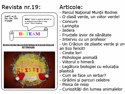 Revista nr 19 BioTEAM Petrosani
