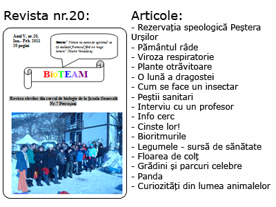 Revista nr 20 BioTEAM Petrosani
