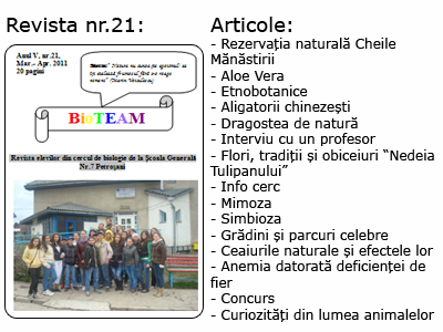 Revista nr 21 BioTEAM Petrosani