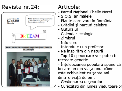 Revista nr 24 BioTEAM Petrosani