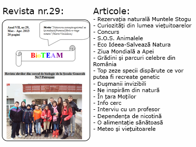 Revista nr 29 BioTEAM Petrosani